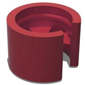 🔹️NIB Dark Red Plastic Clothing Clip On Hanger Size Tags